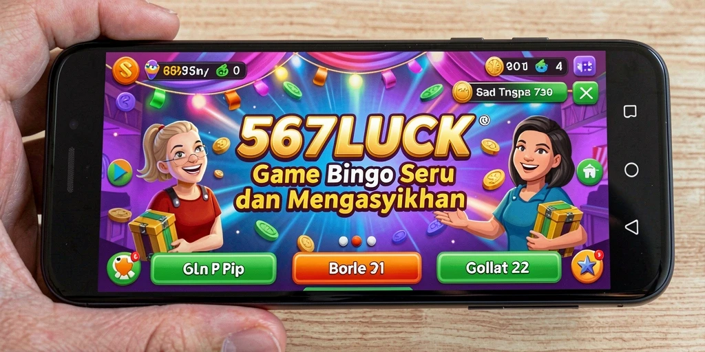 Tampilan gameplay Bingo yang penuh warna dan seru.