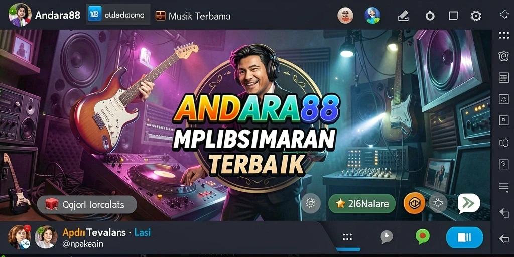 Tampilan gameplay seru ANDARA88 dengan berbagai tantangan musik.