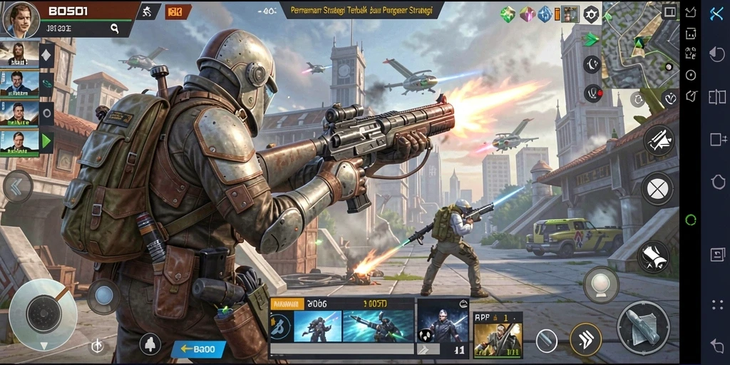 Cuplikan gameplay seru dari BOS01 yang penuh strategi.