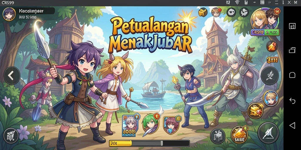 Tangkapan layar dari gameplay menakjubkan dalam CRS99.