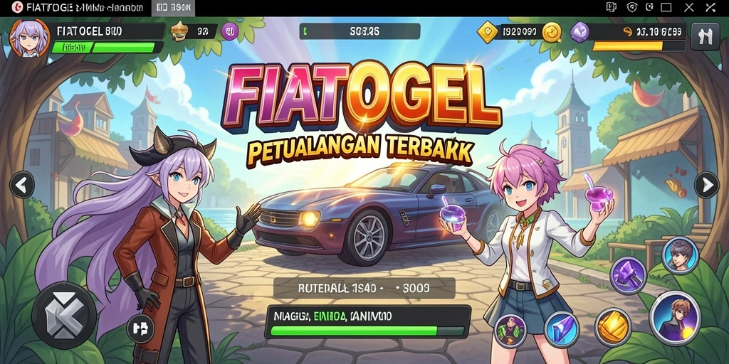 Tampilan seru gameplay FIATOGEL dengan karakter Anime.