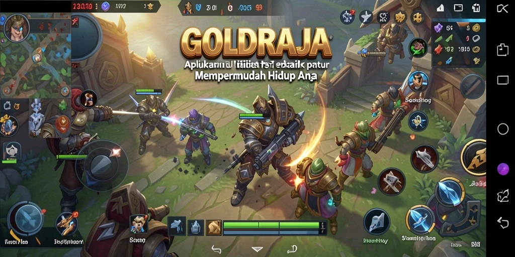 Tampilan antarmuka GOLDRAJA yang intuitif dan user-friendly