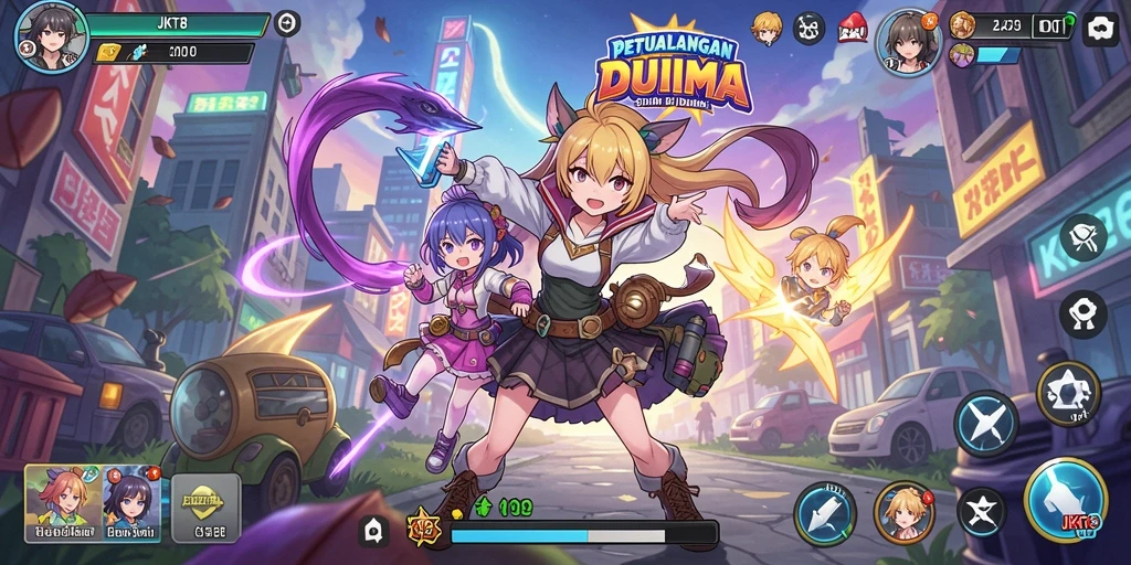 Tangkap momen seru dalam permainan Anime JKT8.