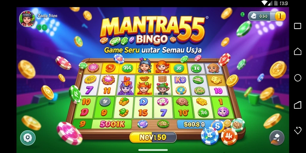Tampilan gameplay Bingo yang menarik dan interaktif.