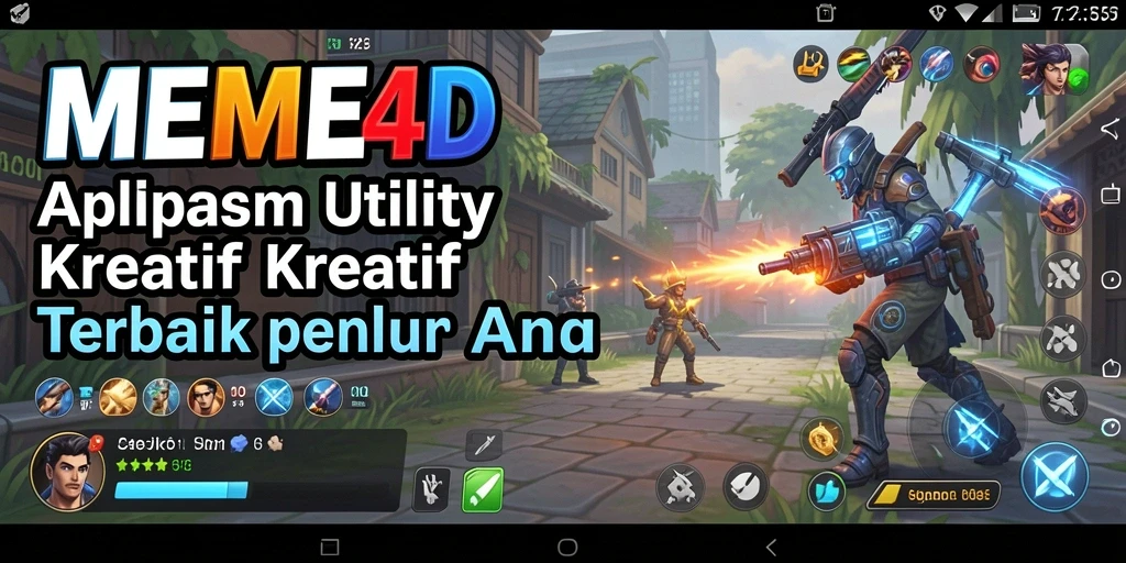 Tampilan antarmuka aplikasi MEME4D yang ramah pengguna
