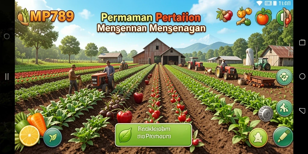 Tangkapan layar menampilkan gameplay menarik di dunia pertanian.