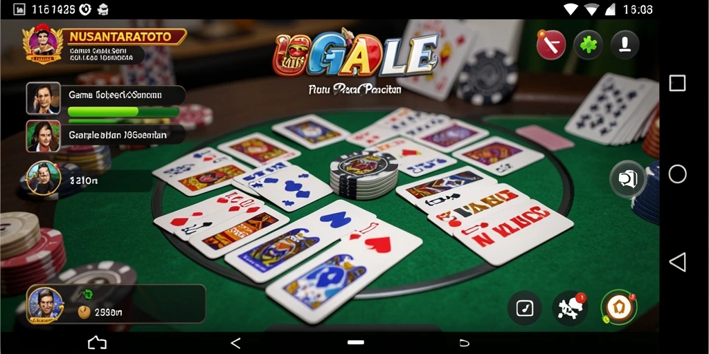 Tampilan gameplay seru Gaple di NUSANTARATOTO.