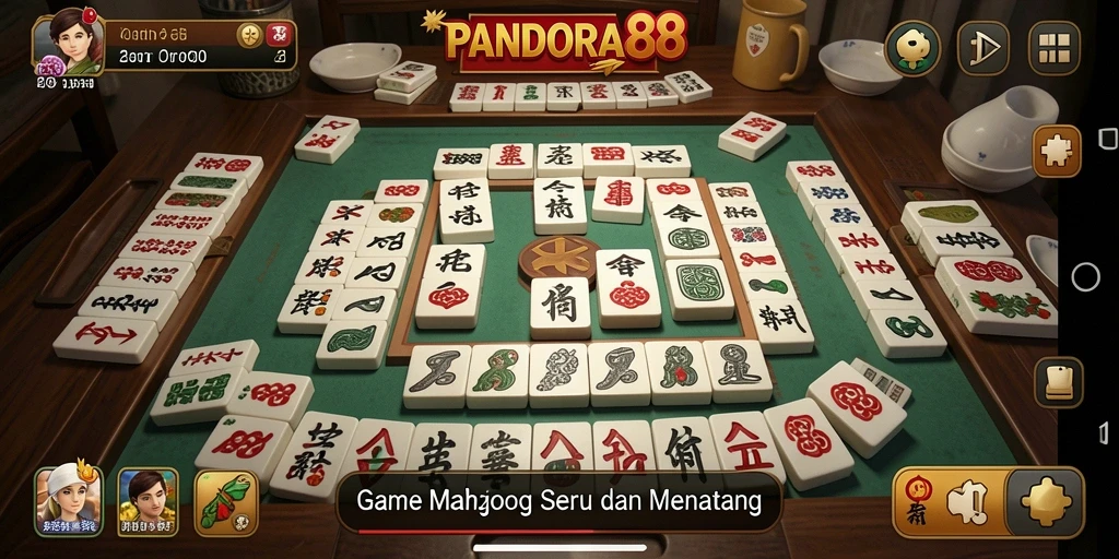 Tampilan gameplay PANDORA88 dengan suasana Mahjong yang menarik.
