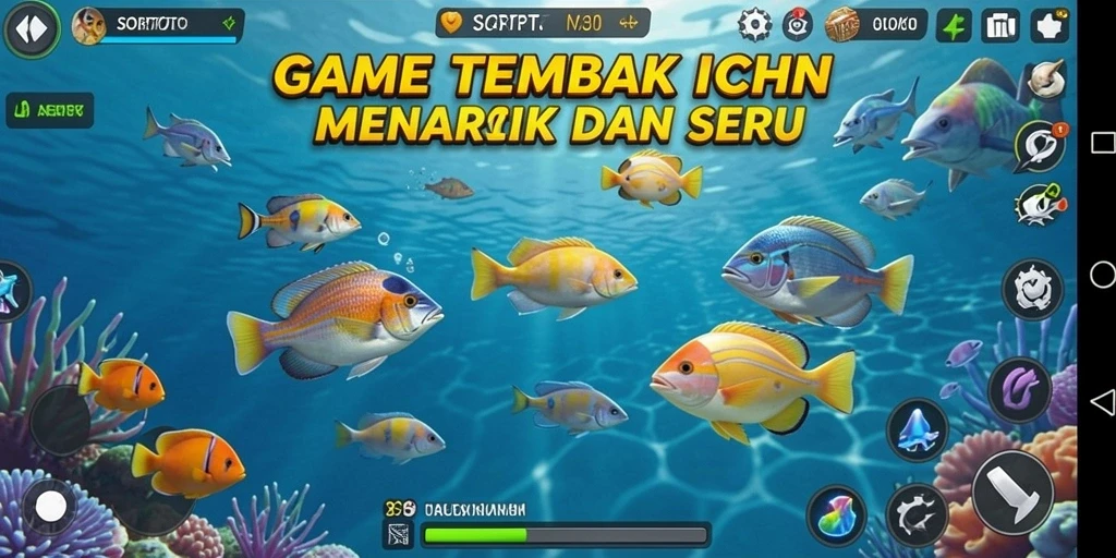 Gameplay seru dengan berburu ikan dalam SORTOTO.