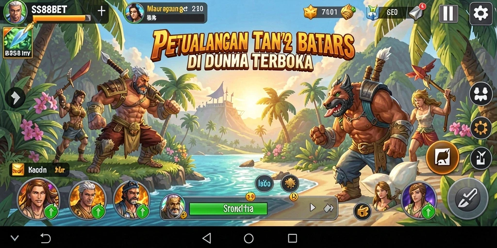 Tampilan gameplay menakjubkan dari SS88BET dalam dunia terbuka.