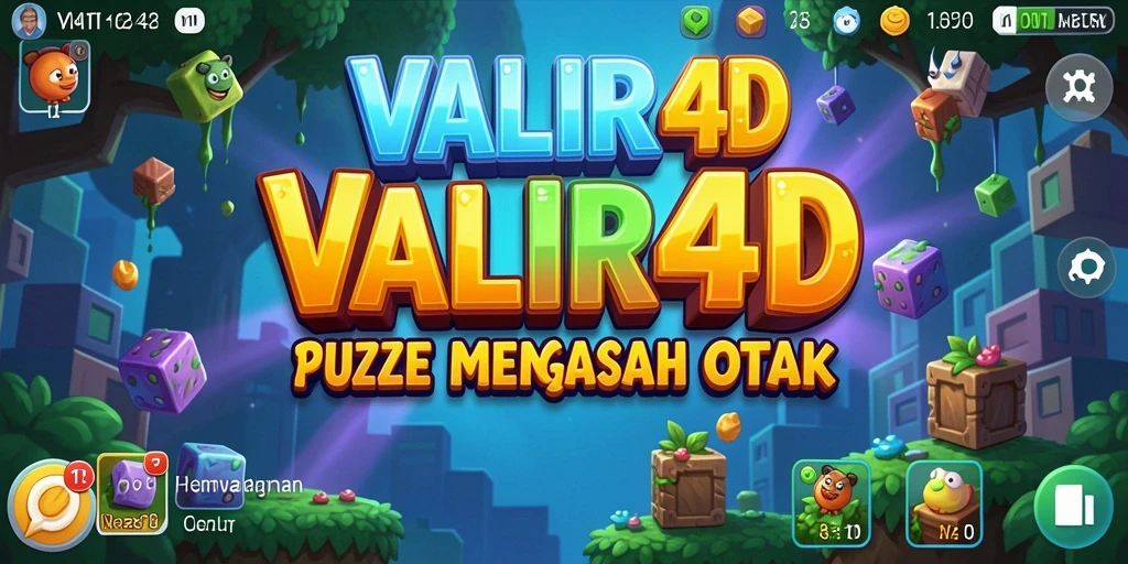 Screenshot gameplay VALIR4D menampilkan tingkat tantangan yang mendebarkan.