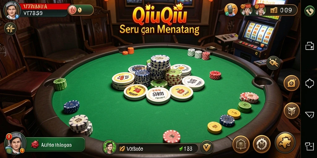 Screenshot utama VT789 menampilkan gameplay QiuQiu yang seru.